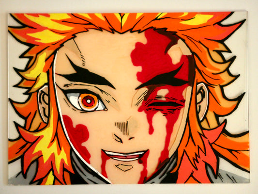 Rengoku “The Flame Hashira” 7inx5in